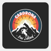 カルドロナニュージーランドでのスキーヴィンテージ スクエアシール (正面)