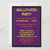 カルドロンパーティー 招待状 (裏面)