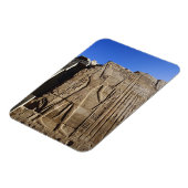 カルナックの神殿の壁にある古代の象形文字 マグネット (左側)