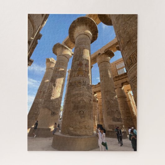 カルナックテンプルルクソールエジプトの列 ジグソーパズル (縦)