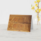 カルナックテンプル写真 カード (黄色い花)