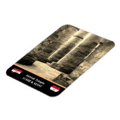 カルナック寺院と象形柱/古代エジプト マグネット (左側)