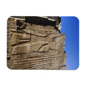 カルナック神殿の壁に刻まれた古代の象形文字、 マグネット (横)