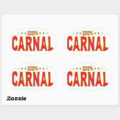 カルナルスターラベル 楕円形シール (シート)