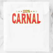 カルナルスターラベル 楕円形シール (バッグ)