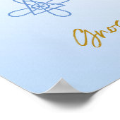 カルナ霊気グノーサマンダラスカイブルーポスター ポスター (角)