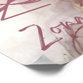 カルナ霊気ゾナーバラピンクアルコホールインクグリッター ポスター (角)