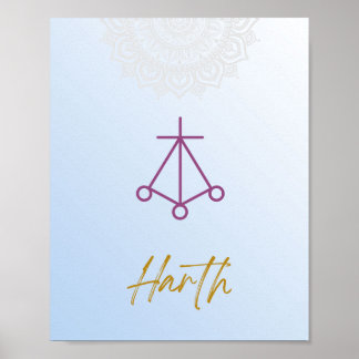 カルナ霊気ハルスマンダラスカイブルーポスター ポスター