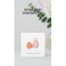 カルネリアン&ロドクロサイト確認スタイル2 ノートカード