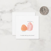 カルネリアン&ロドクロサイト確認スタイル2 ノートカード (正面/裏面インサイチュ)