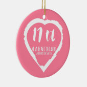 カルネ結婚リア17伝統的周年 セラミックオーナメント (右)