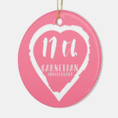 カルネ結婚リア17伝統的周年 セラミックオーナメント (左)