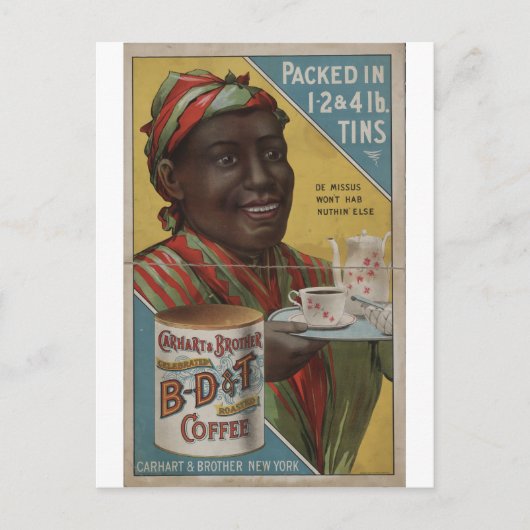 カルハートとブラザー祝ローストコーヒー ポストカード (正面)