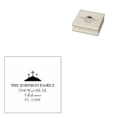 カルバシンプルリ宗教家族帰り住所 ラバースタンプ (押印)