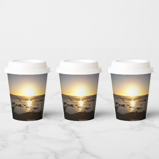 カルバリビーチサンセット 紙コップ (複数)