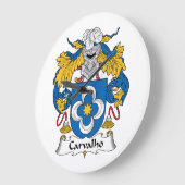 カルバルホ家紋 ラージ壁時計 (傾斜)