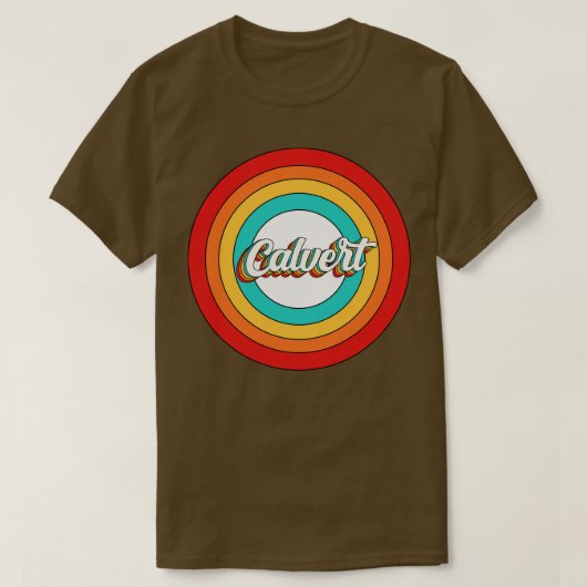 カルバート名シャツヴィンテージカルバート円 Tシャツ (デザイン正面)