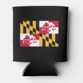 カルバートCoozie – ブラック 缶クーラー (正面)