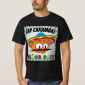 カルバ島!メキシコの漫画キャットセニョールGato Tシャツ (正面)