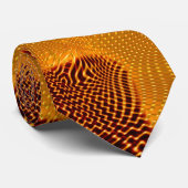 カルバlaranja e pontos dourados sobre fundo marrom ネクタイ (ロール)