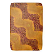カルバlaranja e pontos dourados sobre fundo marrom バスマット (正面縦)