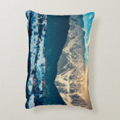 カルパシアン山の冬の風景。ロム・ブラン アクセントクッション (裏面(縦))