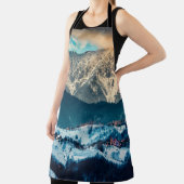 カルパシアン山の冬の風景。ロム・ブラン エプロン (インサイチュ)