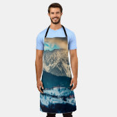 カルパシアン山の冬の風景。ロム・ブラン エプロン (着用した状態)