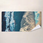 カルパシアン山の冬の風景。ロム・ブラン バスタオル (バスタオル)