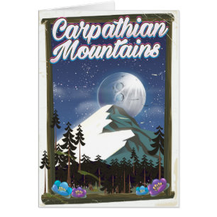 カルパシアン山旅行ポスター