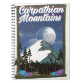 カルパシアン山旅行ポスター ノートブック (正面)