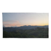 カルパチアの夕日 - ルーマニアの山岳写真 枕カバー (裏面-右)
