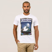 カルパチア山脈の旅行ポスター Tシャツ (正面フル)