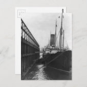 カルパチア波止場inニューヨーク1912 ポストカード (正面/裏面)