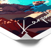 カルパトスギリシャ旅行ヴィンテージイラストレーション ポスター (角)