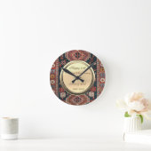 カルビスタンカーペットダイヤモンド結婚50周年記念 ラウンド壁時計 (ホーム)