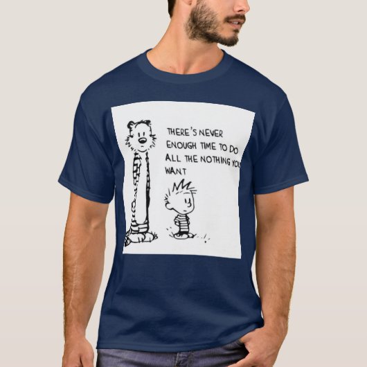 カルビンとホッブスが大好きな友達へのプレゼントに Tシャツ (正面)