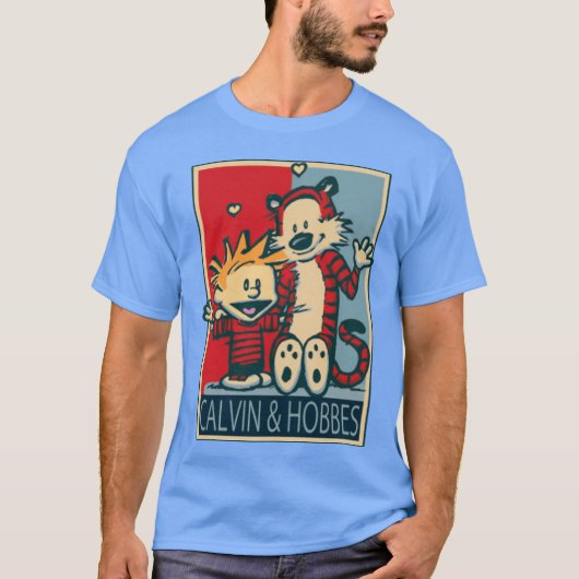 カルビンとホッブス コミック 漫画 おもしろ Tシャツ (正面)