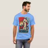 カルビンとホッブス コミック 漫画 おもしろ Tシャツ (正面フル)