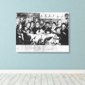 カルビンとルーサー(版木、銅版、版画) キャンバスプリント (インサイチュ (ウッドフロア))