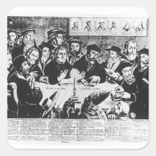 カルビンとルーサー(版木、銅版、版画) スクエアシール (正面)