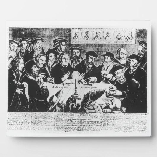 カルビンとルーサー(版木、銅版、版画) フォトプラーク (正面)