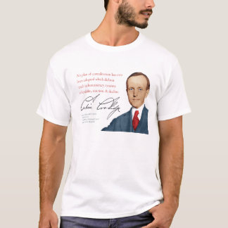カルビン・クーリッジのワイシャツ#12 "集中化" Tシャツ