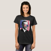カルビン・クーリッジ米国国旗7月4日 Tシャツ (正面フル)
