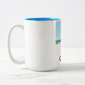 カルビ・コルシカ旅行ポスター ツートーンマグカップ (左)