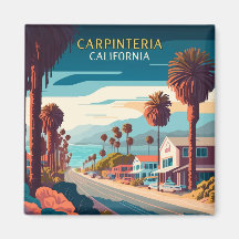 カルピテリアカリフォルニアサンセットパームツリーズレトロ