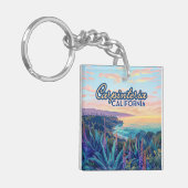 カルピテリアカリフォルニアサンタバーバラベンチュラビーチ キーホルダー (正面左)