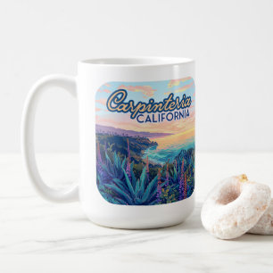 カルピテリアカリフォルニアサンタバーバラベンチュラビーチ コーヒーマグカップ