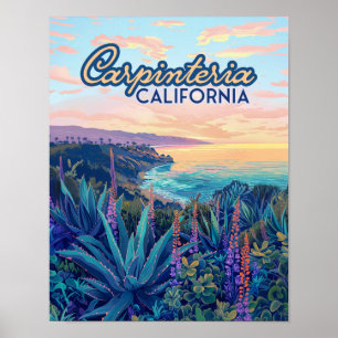 カルピテリアカリフォルニアサンタバーバラベンチュラビーチ ポスター