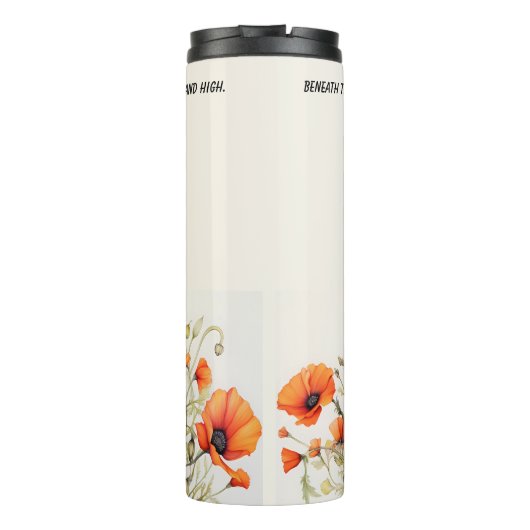 カルフォルニアオレンジケシパーソナライズされたス タンブラー (裏面)